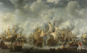 Batalla de Scheveningen Slag bij Ter Heijde Jan Abrahamsz Beerstraten Sea Warfare Pinturas al óleo